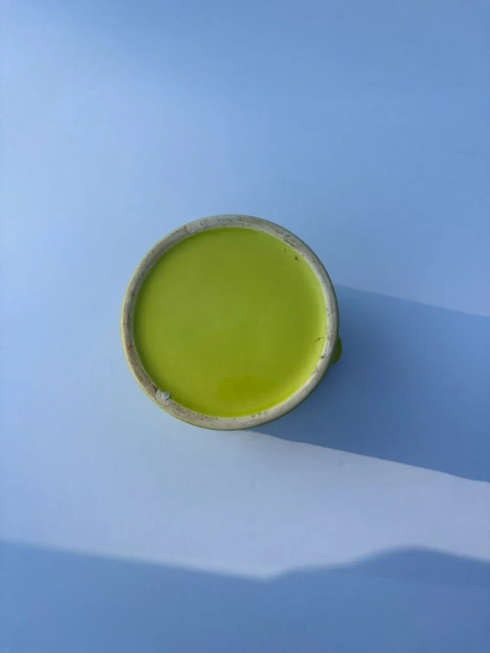 Vintage Style Le Jardinier Ceramic Planter Cachepot Lime Green - Picture 4 of 4